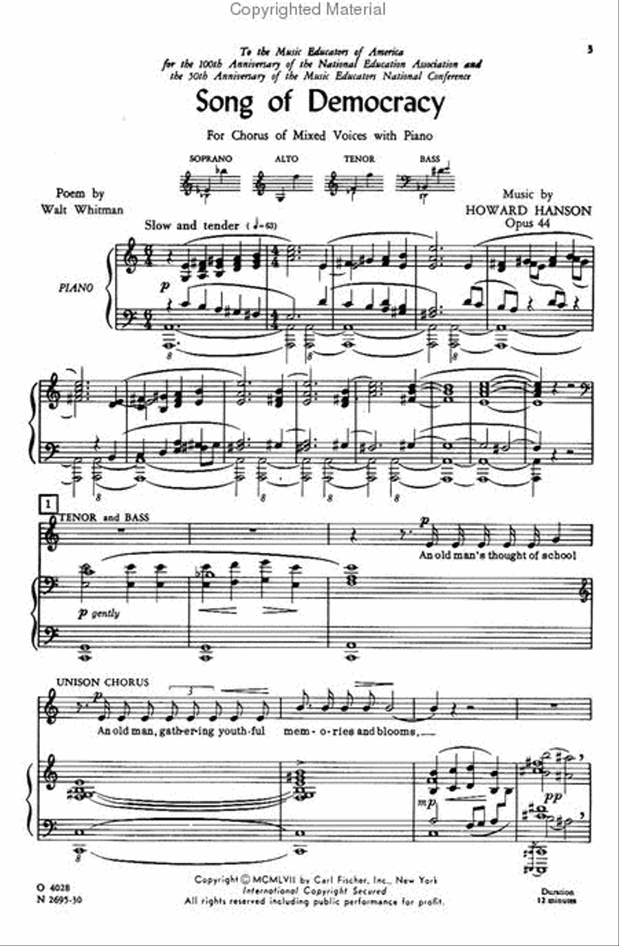 Song Of Democracy Song Of Democracy 4-Part scores gallery preview page 2