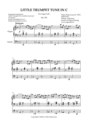 Little Trumpet Tune in C, Op. 244 (Organ Solo) by Vidas Pinkevicius