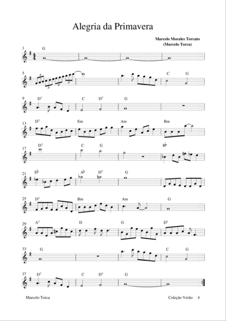 Coleção Verão - Summer Collection Piano, Vocal, Guitar scores gallery preview page 5
