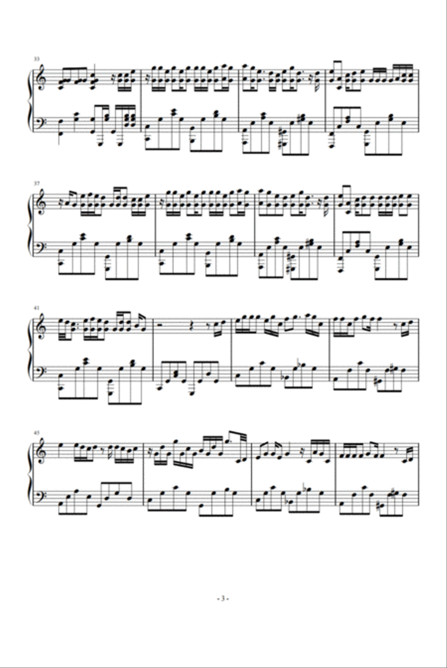 Free Loop Piano Solo scores gallery preview page 3