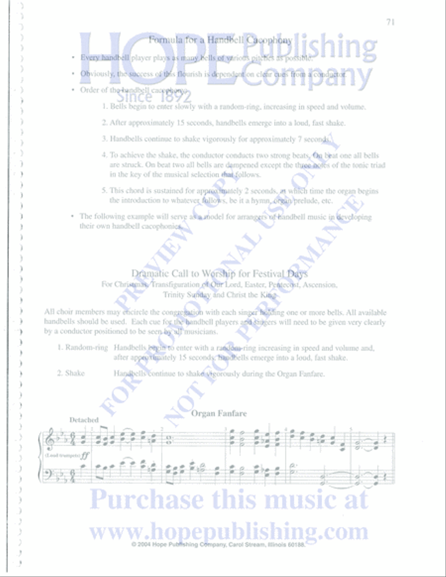 Practical Guide to Arranging Music for Organ, Choir, Handbells & Other Instrumen Choir scores gallery preview page 72