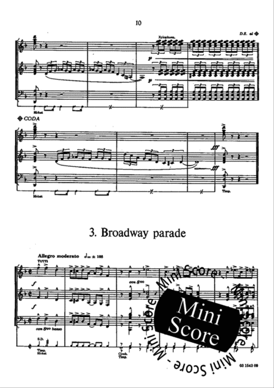 On Broadway Fanfare Band scores gallery preview page 14
