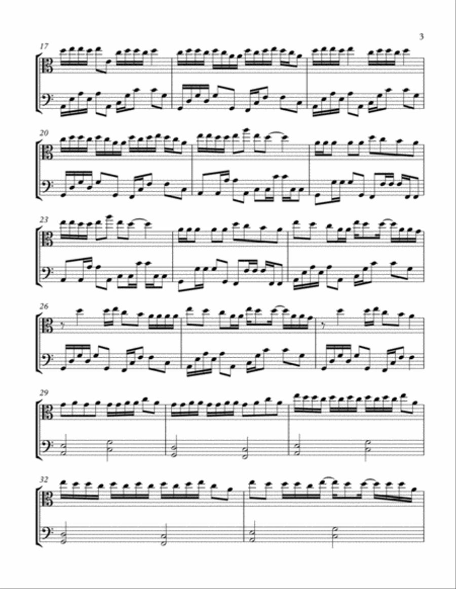 Old Town Road (remix) String Duet scores gallery preview page 3
