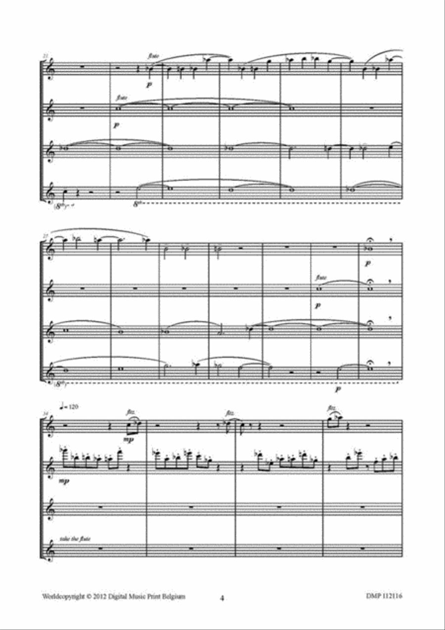 Combination Combination Flute Quartet scores gallery preview page 3