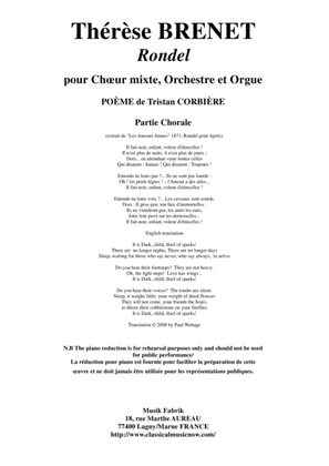 Thérèse Brenet: Rondel for SATB chorus, orchestra and organ,chorus part