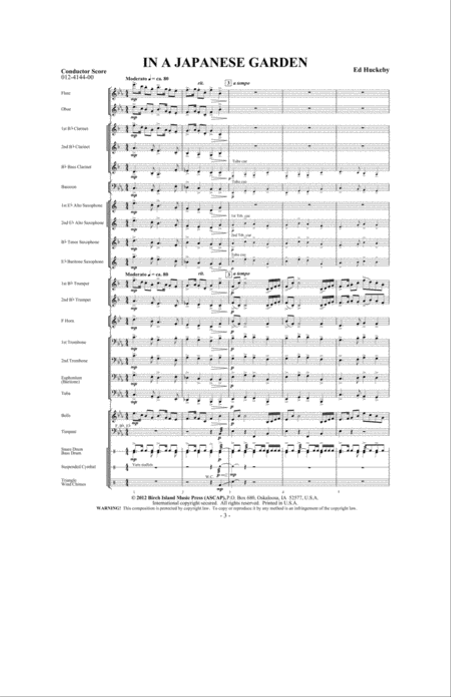 In a Japanese Garden In a Japanese Garden Concert Band scores gallery preview page 2