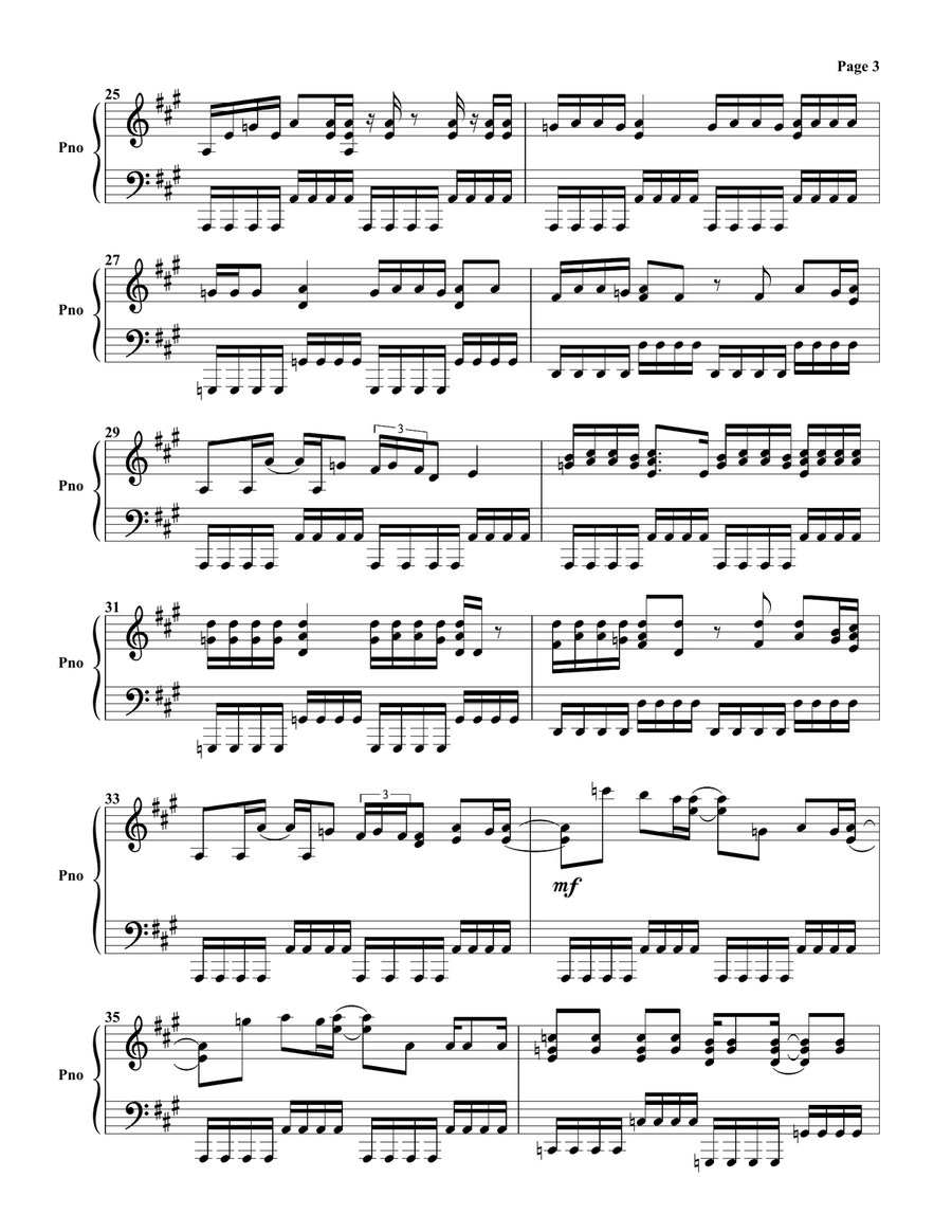 The Look Piano Solo scores gallery preview page 3