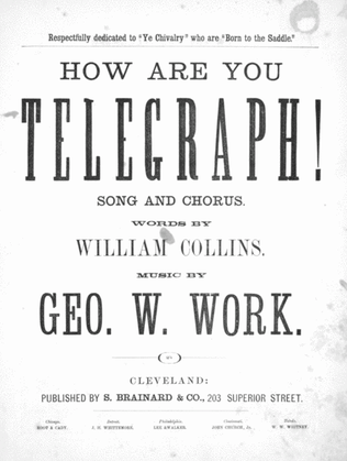 How Are You Telegraph! Song and Chorus