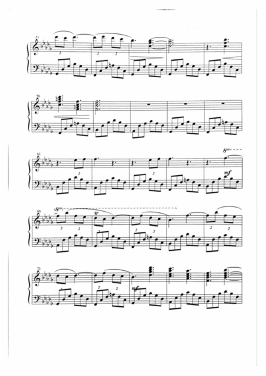 Prayer for Peace - Piano Score Piano Solo scores gallery preview page 4
