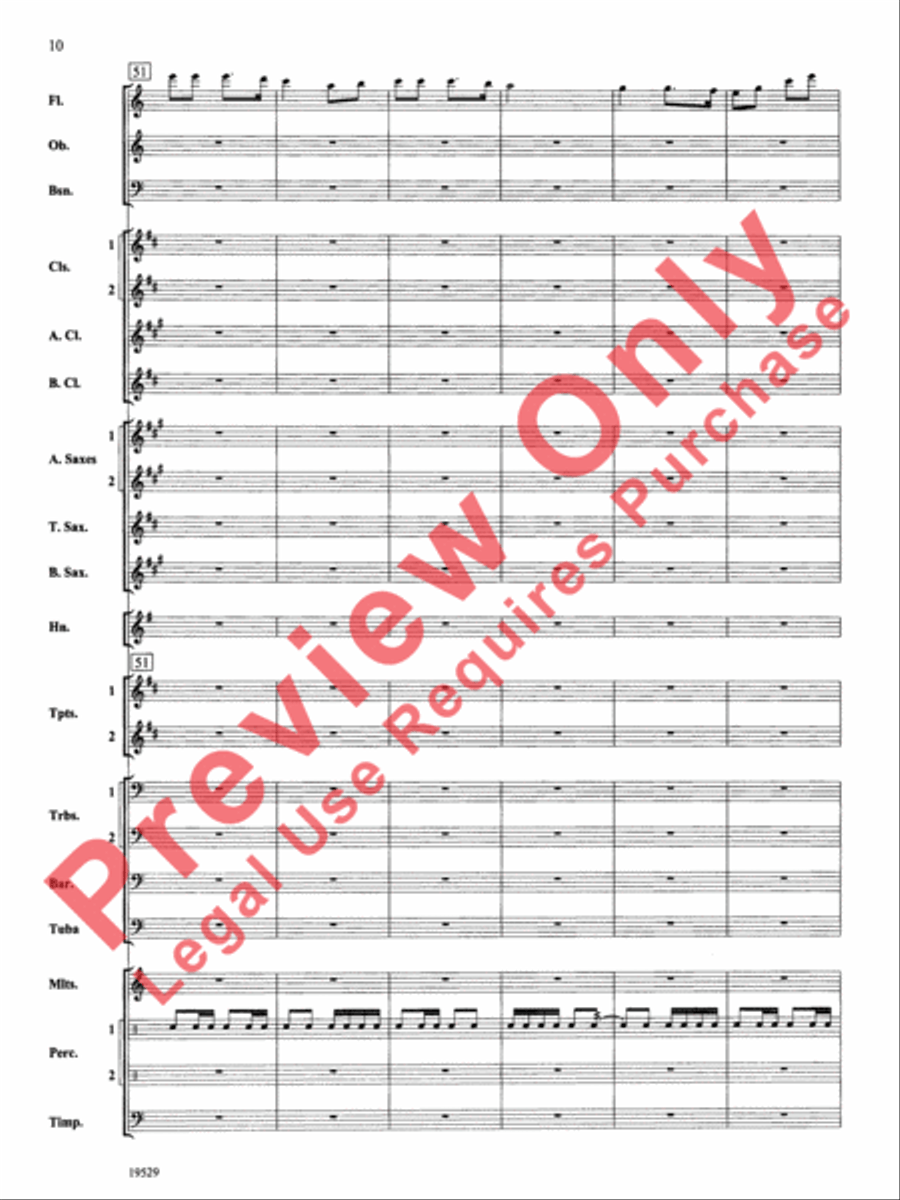 The Road Unknown Concert Band scores gallery preview page 11