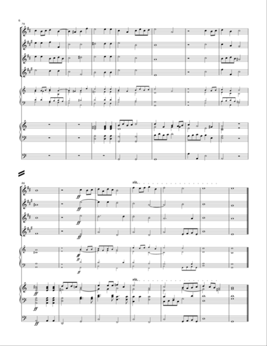 Canzon Vigesimanona à8 (Sax Quartet and Organ) Piano Quartet scores gallery preview page 6