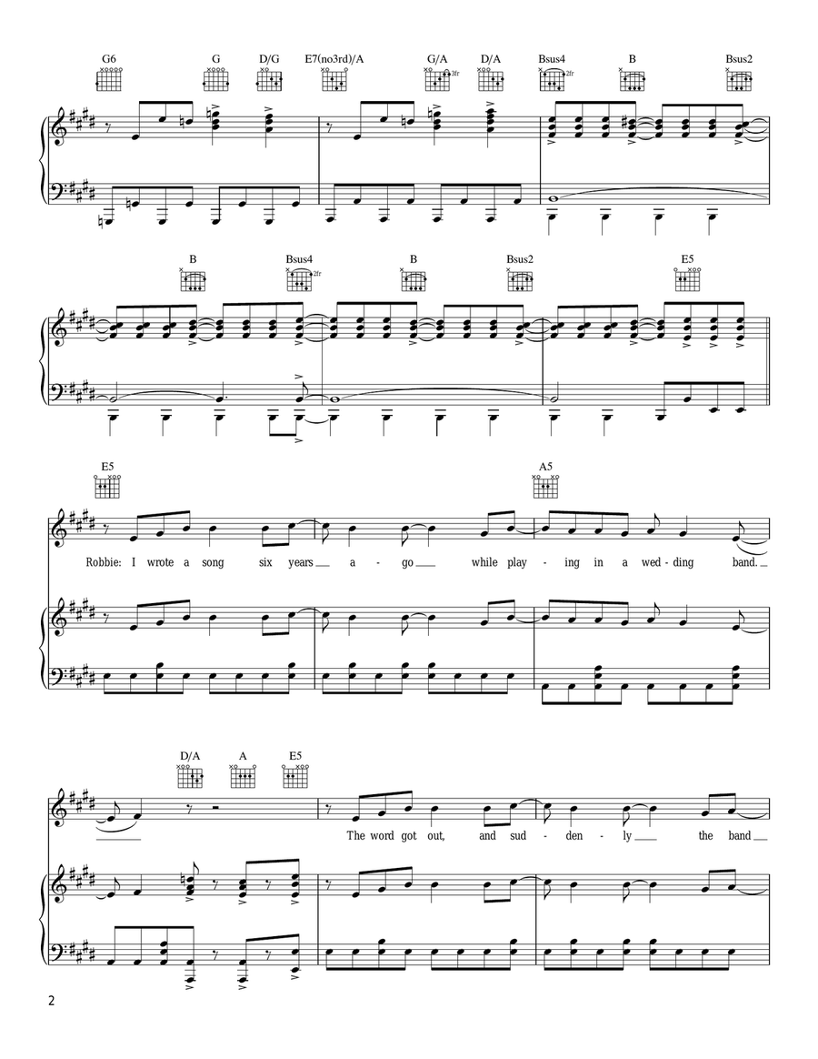 It's Your Wedding Day Piano, Vocal, Guitar scores gallery preview page 2