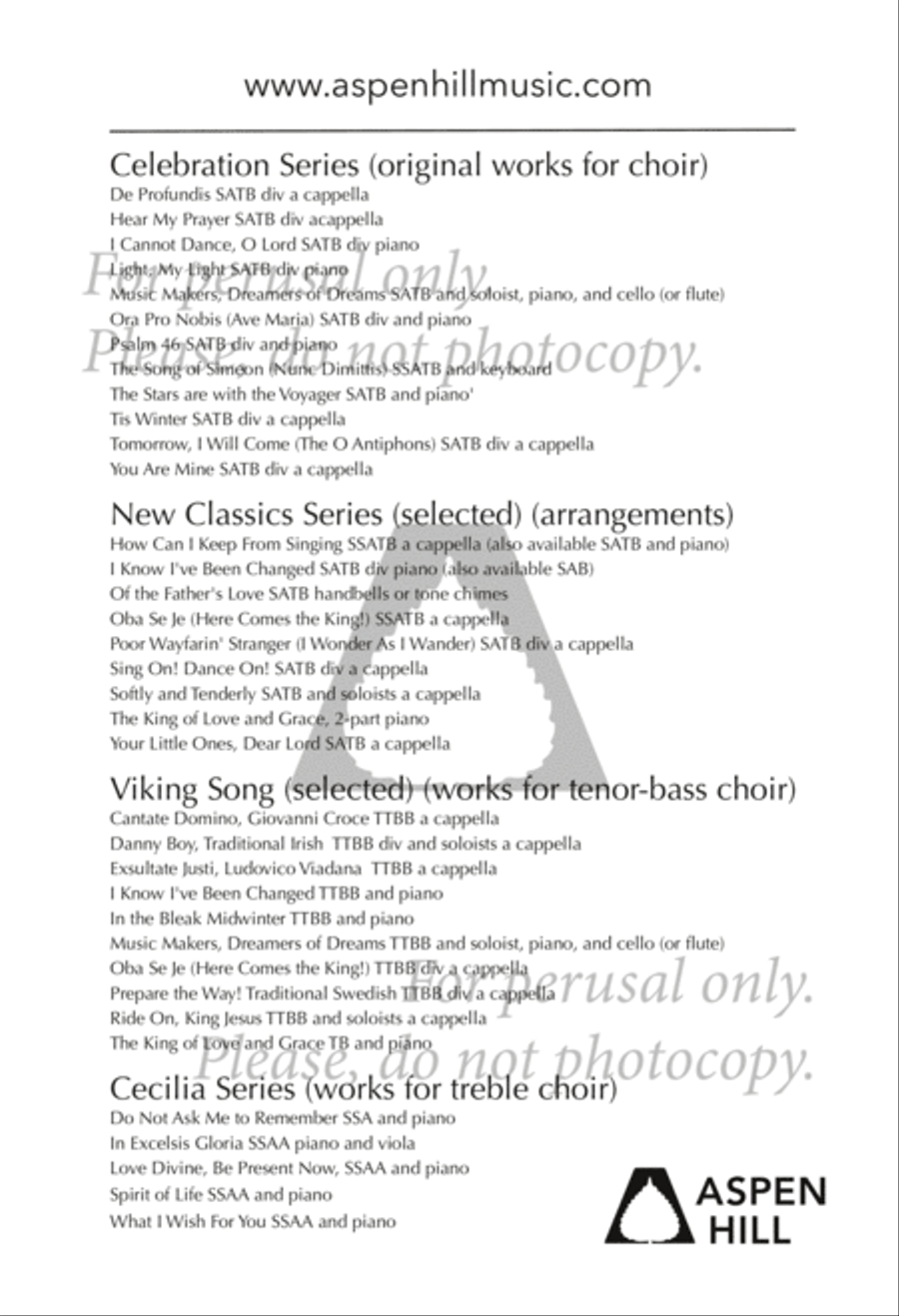 Music Makers, Dreamers of Dreams TTBB scores gallery preview page 20