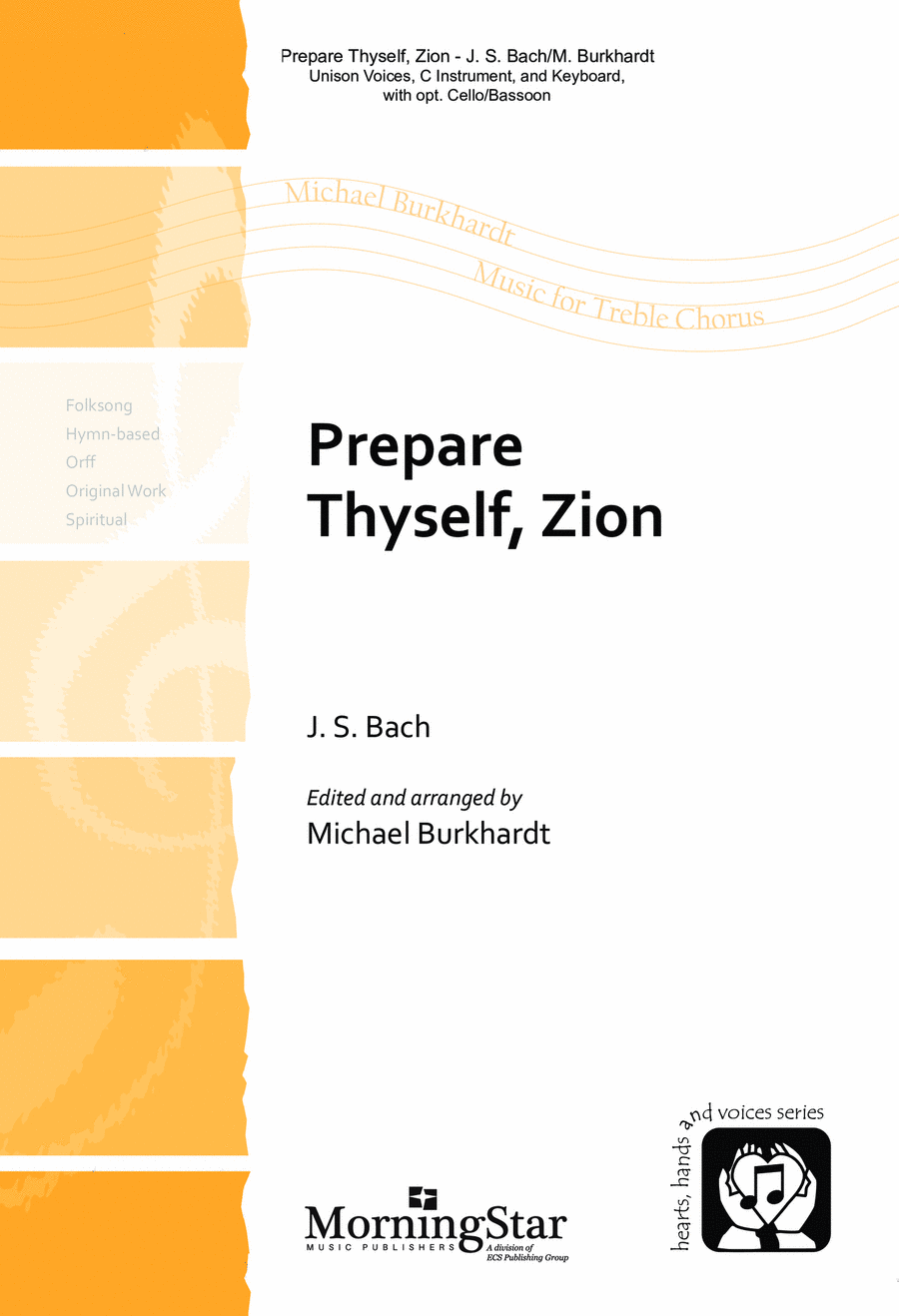 Prepare Thyself Zion Unison Choir scores gallery preview page 1