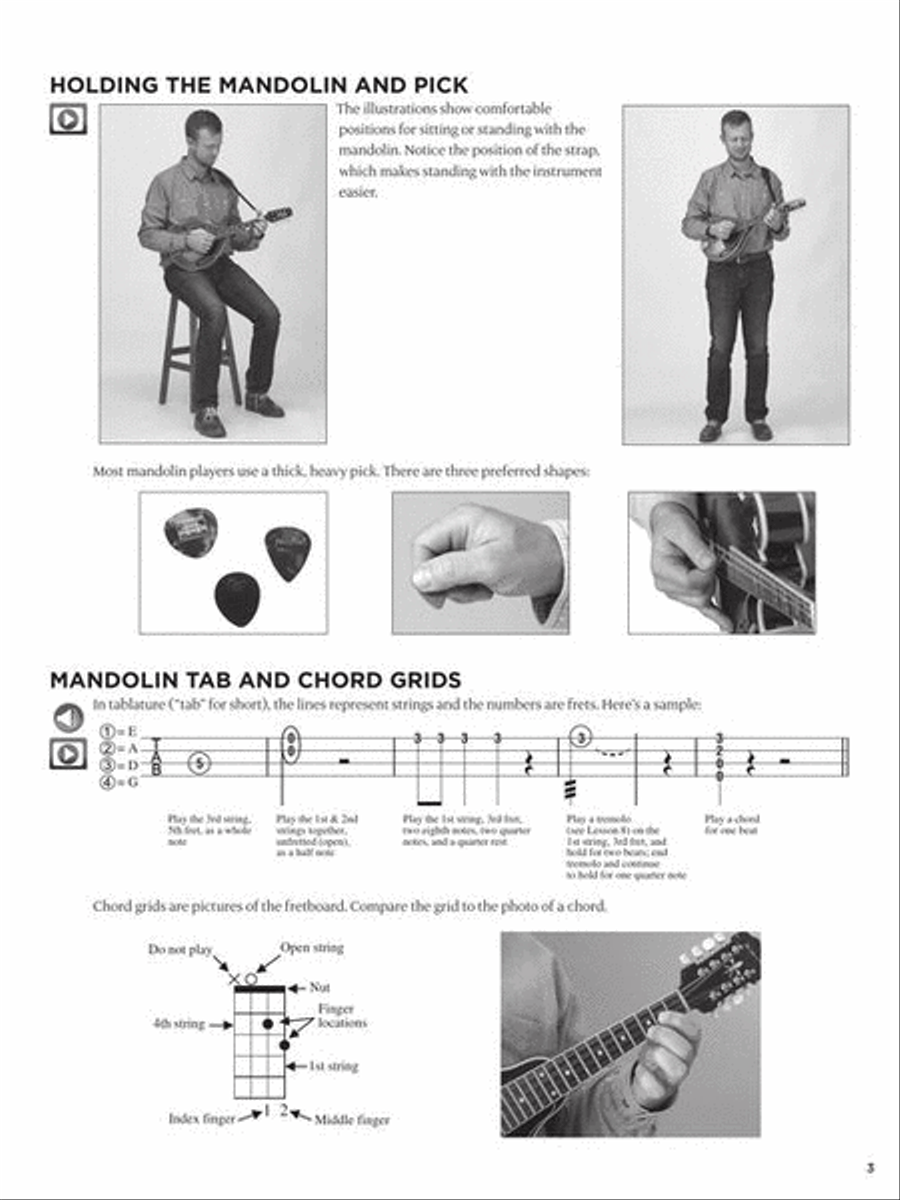 First 15 Lessons – Mandolin Guitar Tablature scores gallery preview page 5