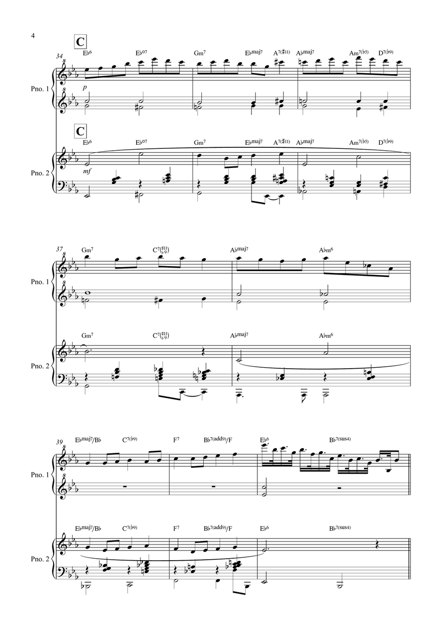 Over The Rainbow (from The Wizard Of Oz) 1 Piano, 4-Hands scores gallery preview page 4
