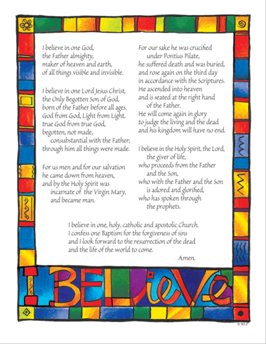 Prayer Card: The Creed Prayer Card: The Creed Sacred scores gallery preview page 1