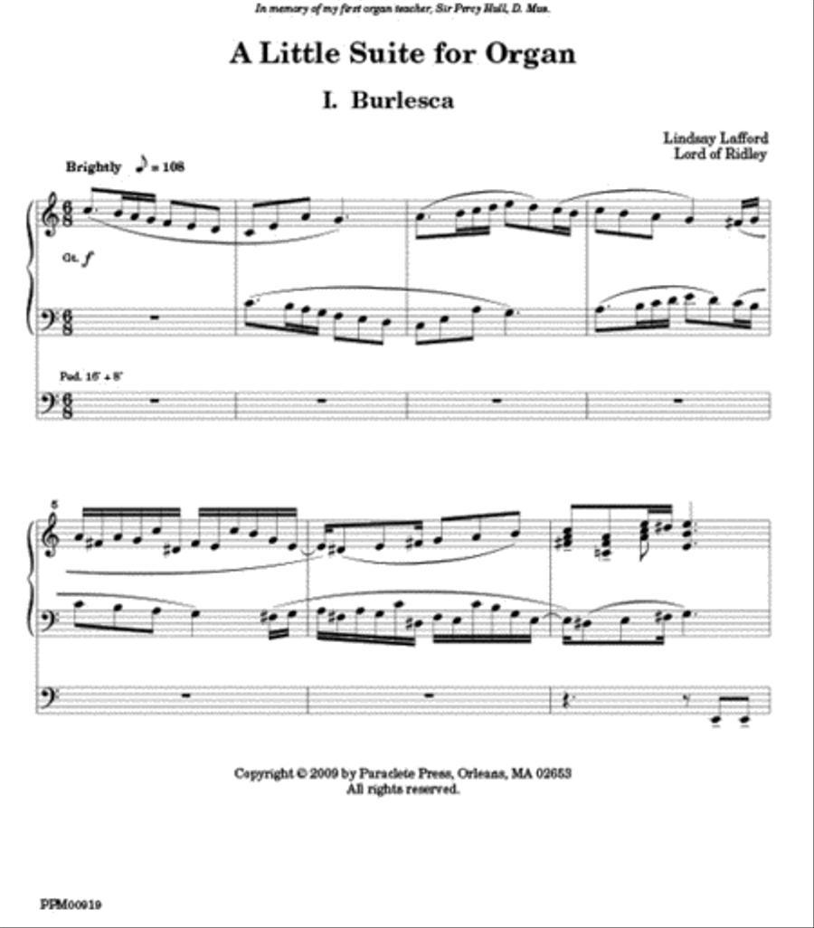 A Little Suite for Organ