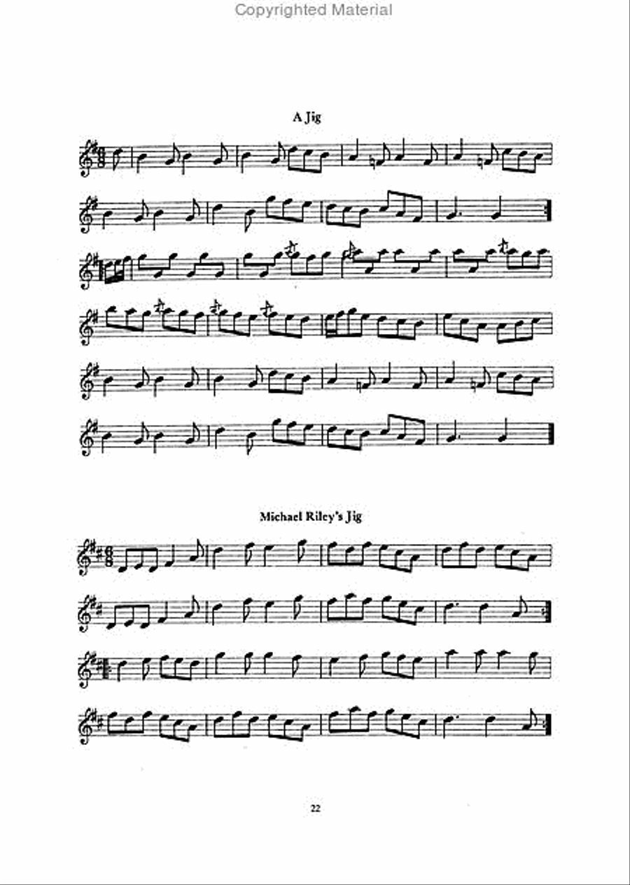 An Irish Tunebook - Part Two Recorder scores gallery preview page 7