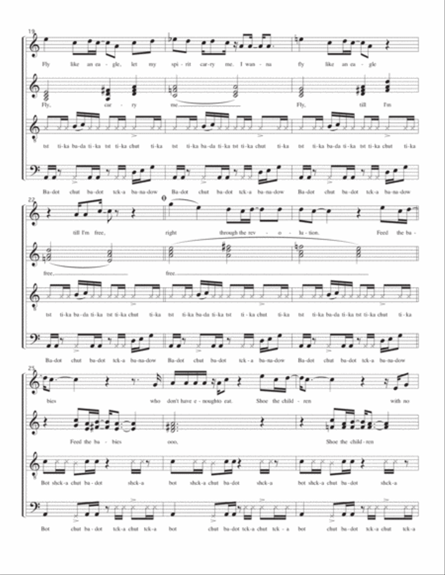 Fly Like An Eagle 4-Part scores gallery preview page 5