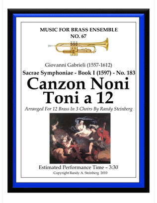 Book cover for Canzon Noni Toni a 12 - No. 183