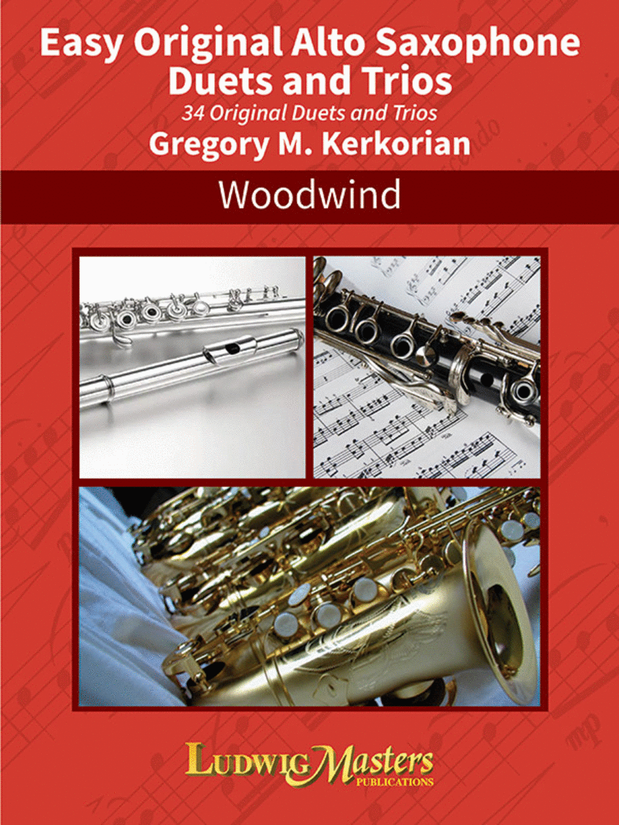 Easy Orginal Alto Saxophone Duets and Trios Woodwind Trio scores gallery preview page 1