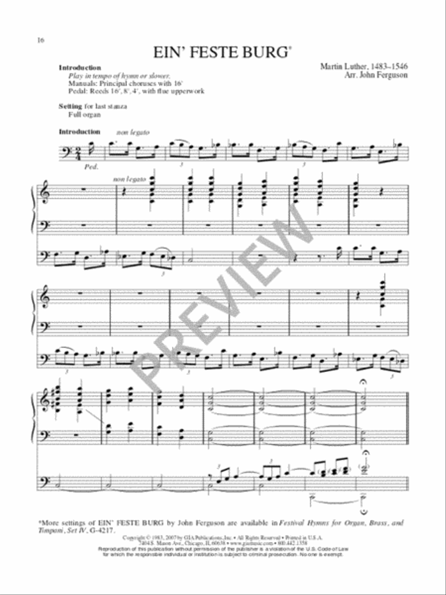 Hymn Harmonizations for Organ - Volume 2 Organ scores gallery preview page 17