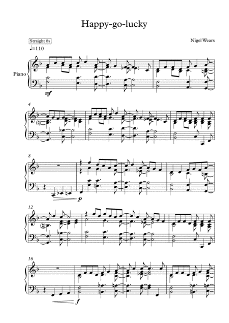 Happy-go-lucky Piano Method scores gallery preview page 1