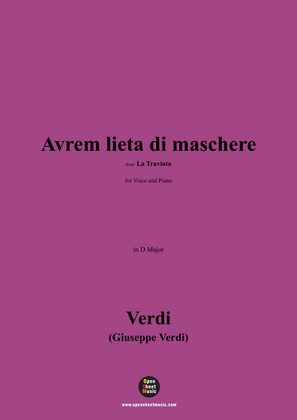 Verdi-Avrem lieta di maschere(Finale II),Act 2 No.11,in D Major