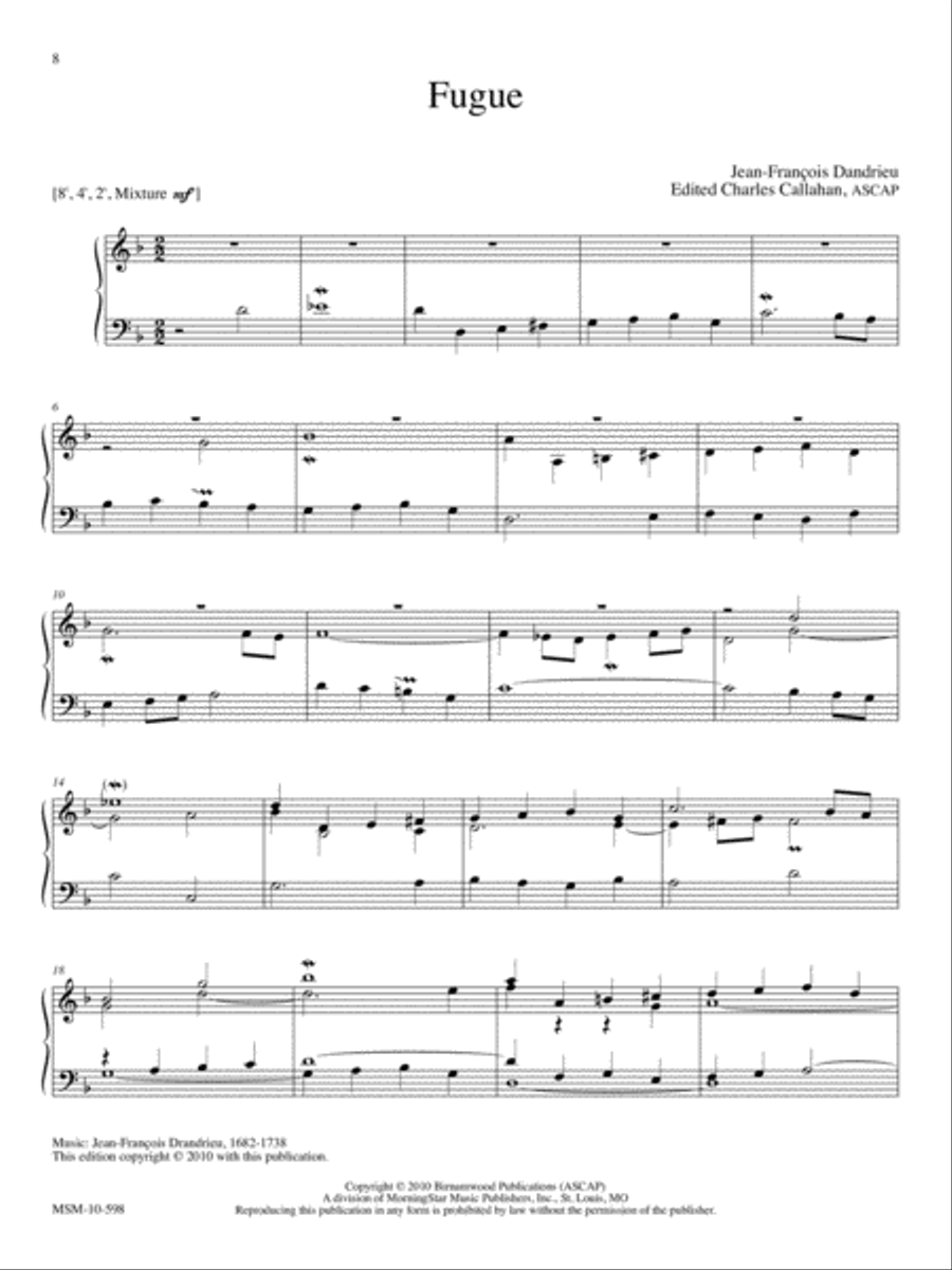 The Memorial Album Thirty Selections for Organ, Piano, or Keyboard Organ scores gallery preview page 4