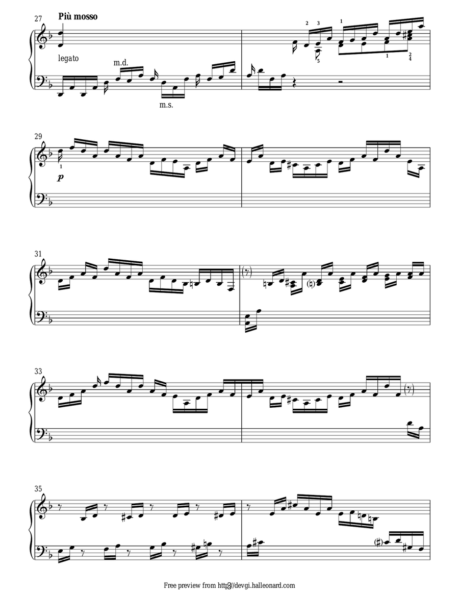 Piano Concerto No.3 - 1st Movement Piano Solo scores gallery preview page 3