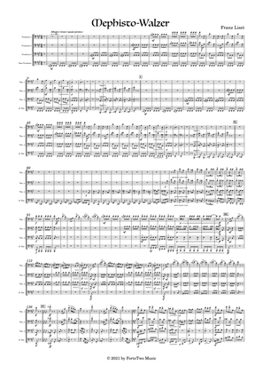 Book cover for Liszt - Mephisto Waltz No. 1 for Trombone Quartet