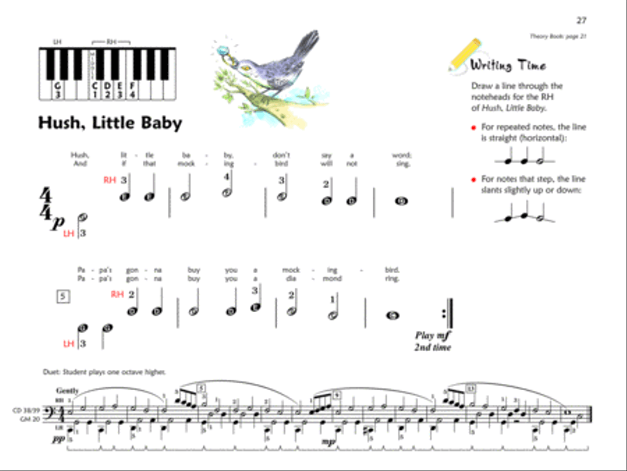 Premier Piano Course Lesson Book, Book 1A Piano Method scores gallery preview page 5