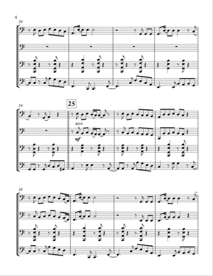Senorita Senorita String Quartet scores gallery preview page 4