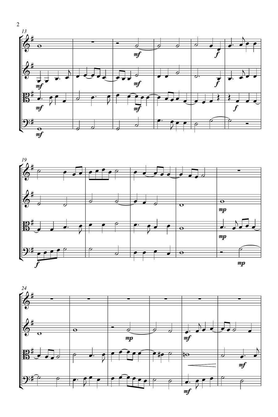 Sicut Cervus String Quartet scores gallery preview page 3