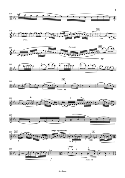 Viola Concerto in the Style of J.C. Bach Henri Casadesus- in C Minor - For Viola Solo Original image number null