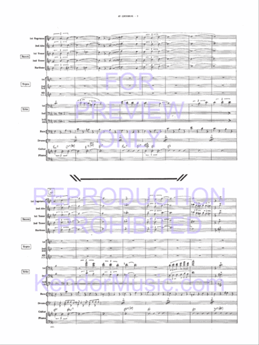 My Centennial My Centennial Jazz Ensemble scores gallery preview page 6