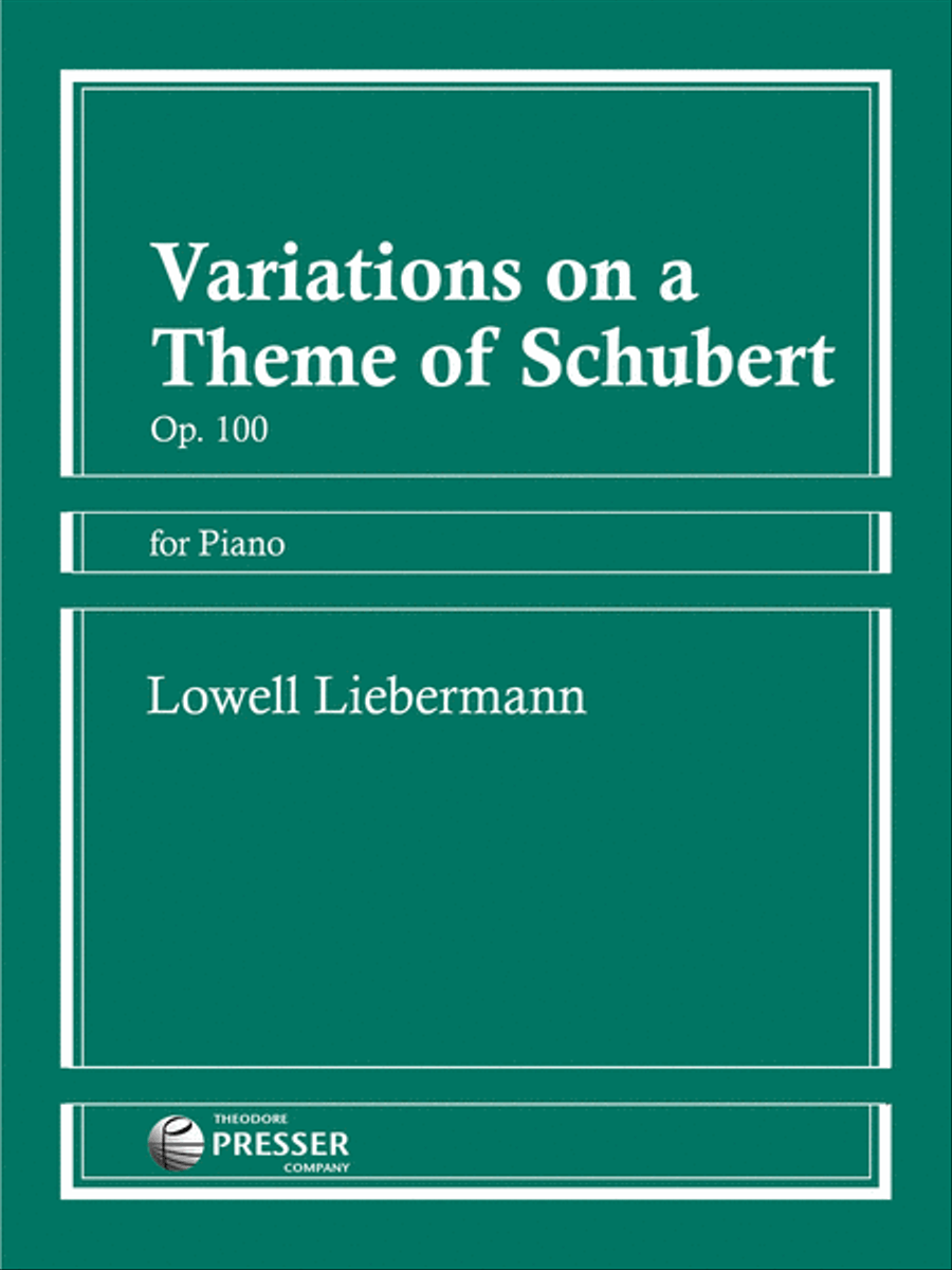 Variations on a Theme of Schubert Chamber Music scores gallery preview page 1