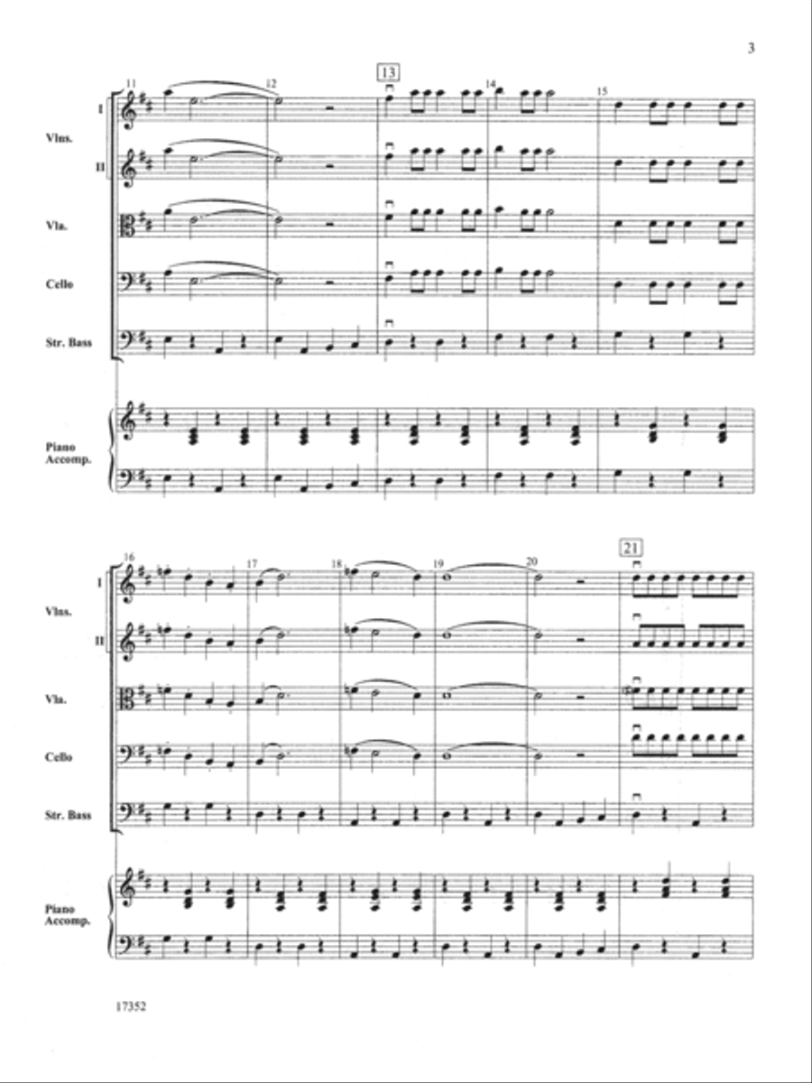 The Crawdad Song: Score String Orchestra scores gallery preview page 3