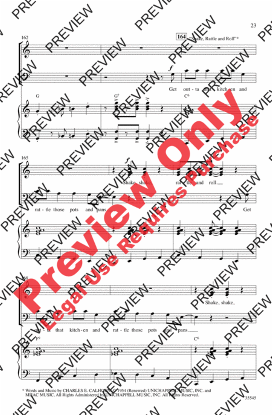 We Love the '50s We Love the '50s 3-Part scores gallery preview page 23