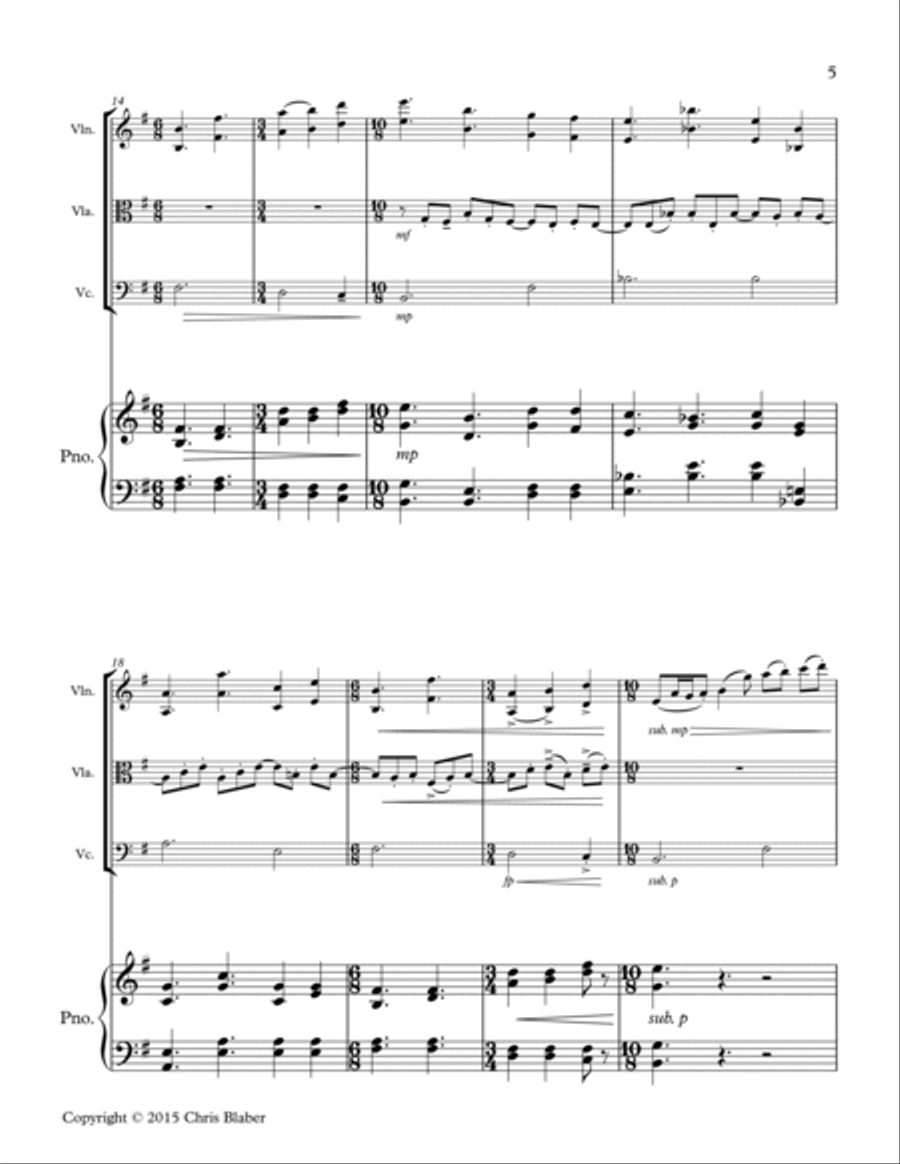 Cycling Small Ensemble scores gallery preview page 5