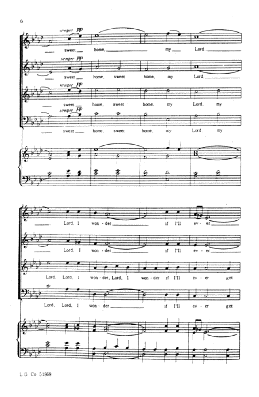 Sweet Home Choir scores gallery preview page 5