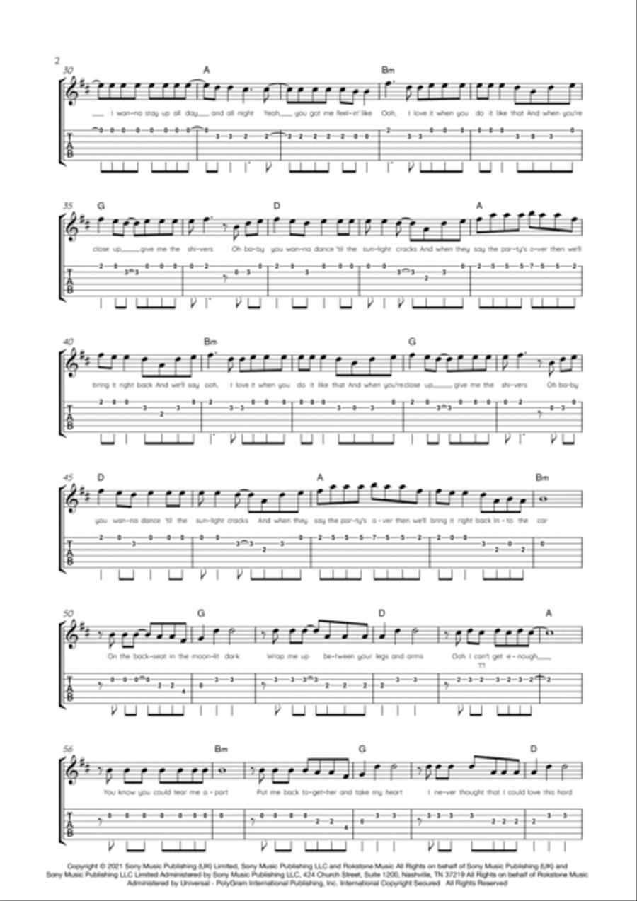 Shivers Electric Guitar scores gallery preview page 2