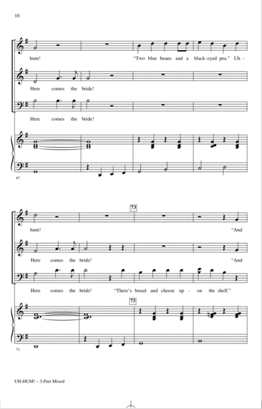 Uh-Hum! (Froggie Went A-Courtin') 3-Part scores gallery preview page 9