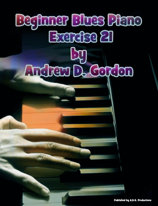 Book cover for Beginner Blues Exercise 21 for Piano