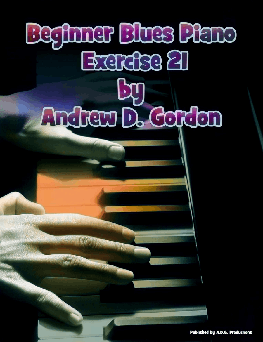 Beginner Blues Exercise 21 for Piano