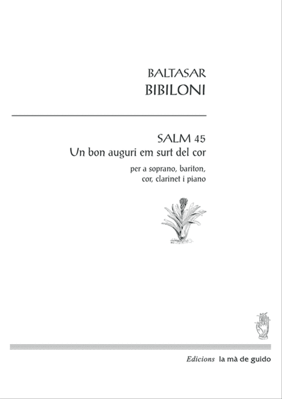 Salm 45: un bon auguri em surt del cor 4-Part scores gallery preview page 1