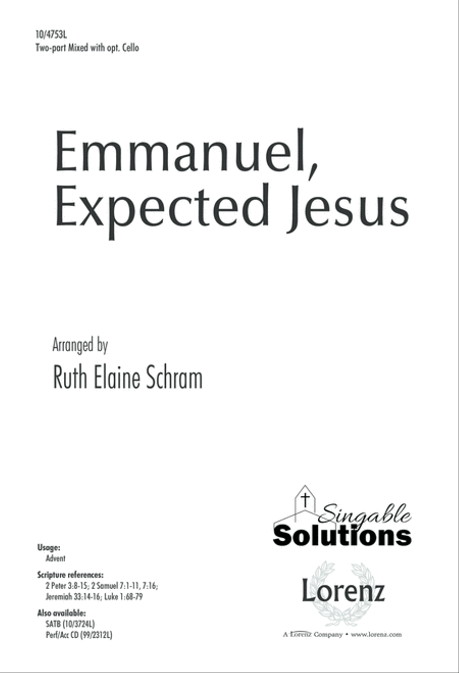 Emmanuel, Expected Jesus 2-Part scores gallery preview page 1