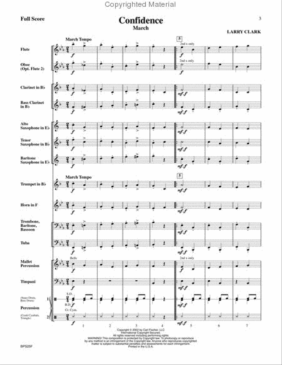 Confidence Concert Band scores gallery preview page 2