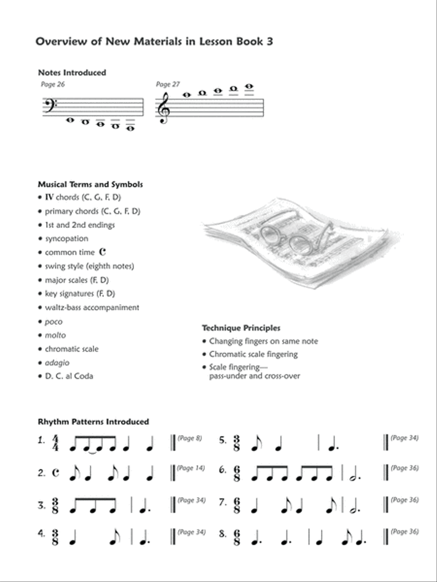 Premier Piano Course Lesson Book, Book 3 Piano Method scores gallery preview page 2